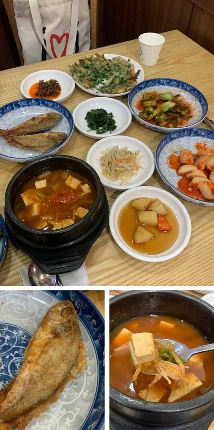 조기 생선과 된장찌개