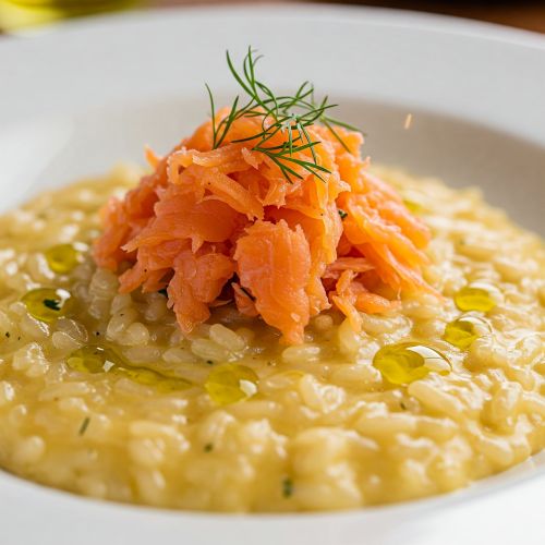 훈제 연어 리조또