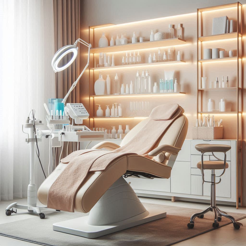 피부,체형관리 샵 배경