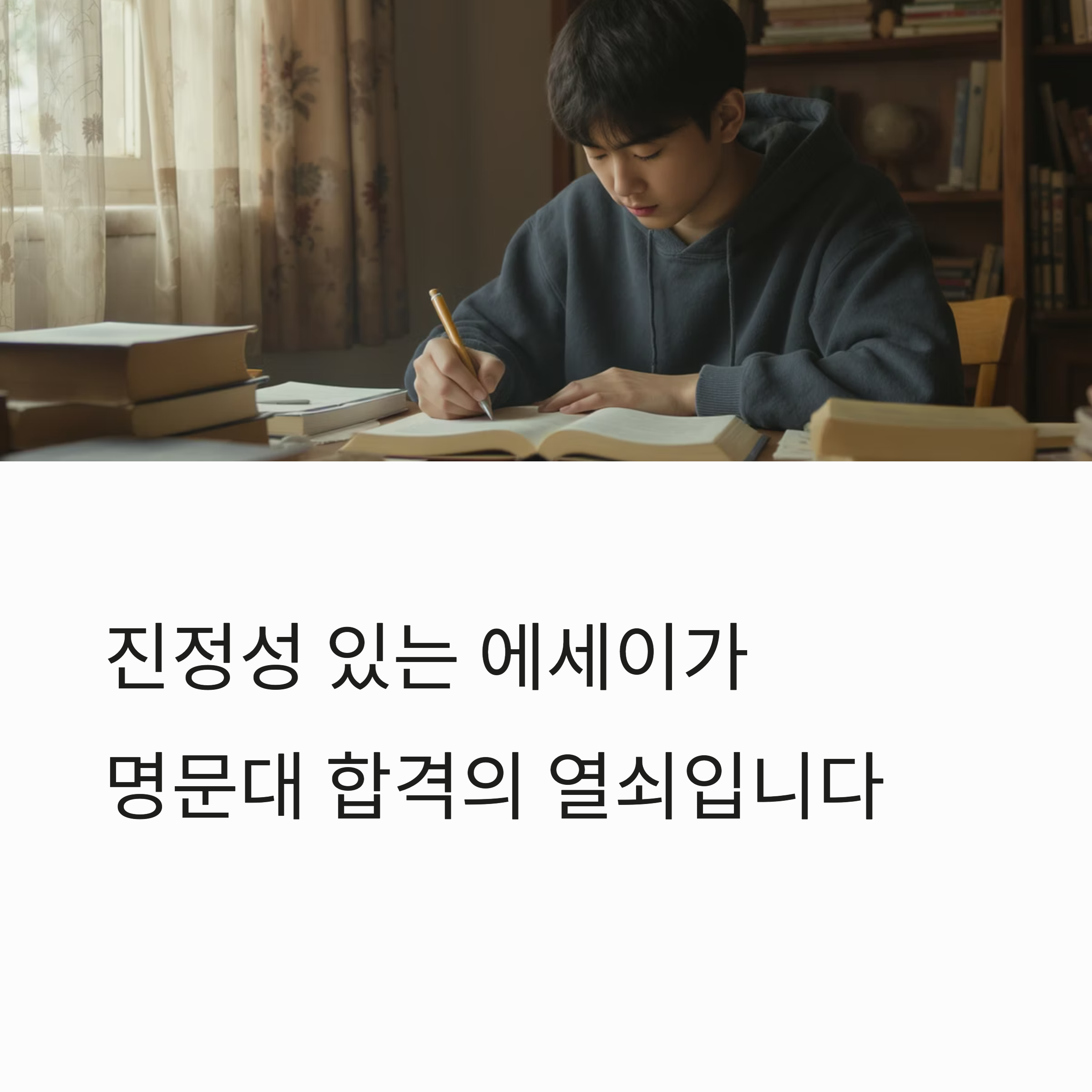 평범한 학생이 명문대 합격한 에세이 전략