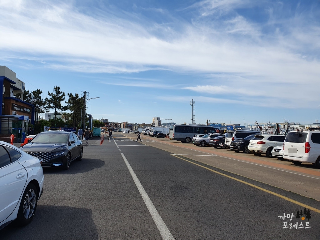 비양도 한림항 주차장