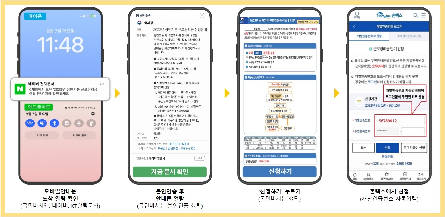 근로장려금 신청자격 신청방법
