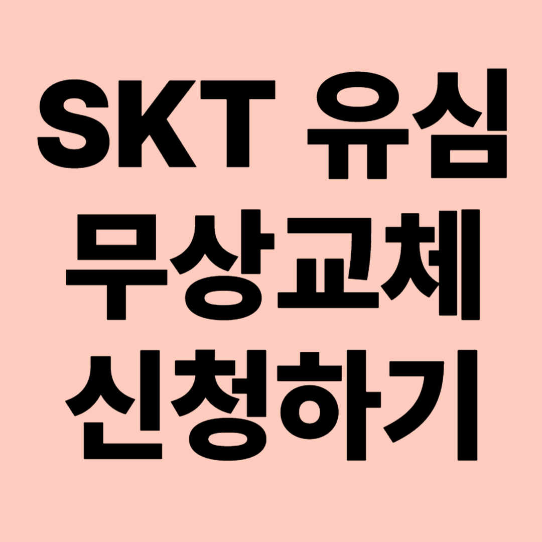 SKT 유심 무상 교체 신청 관련 이미지