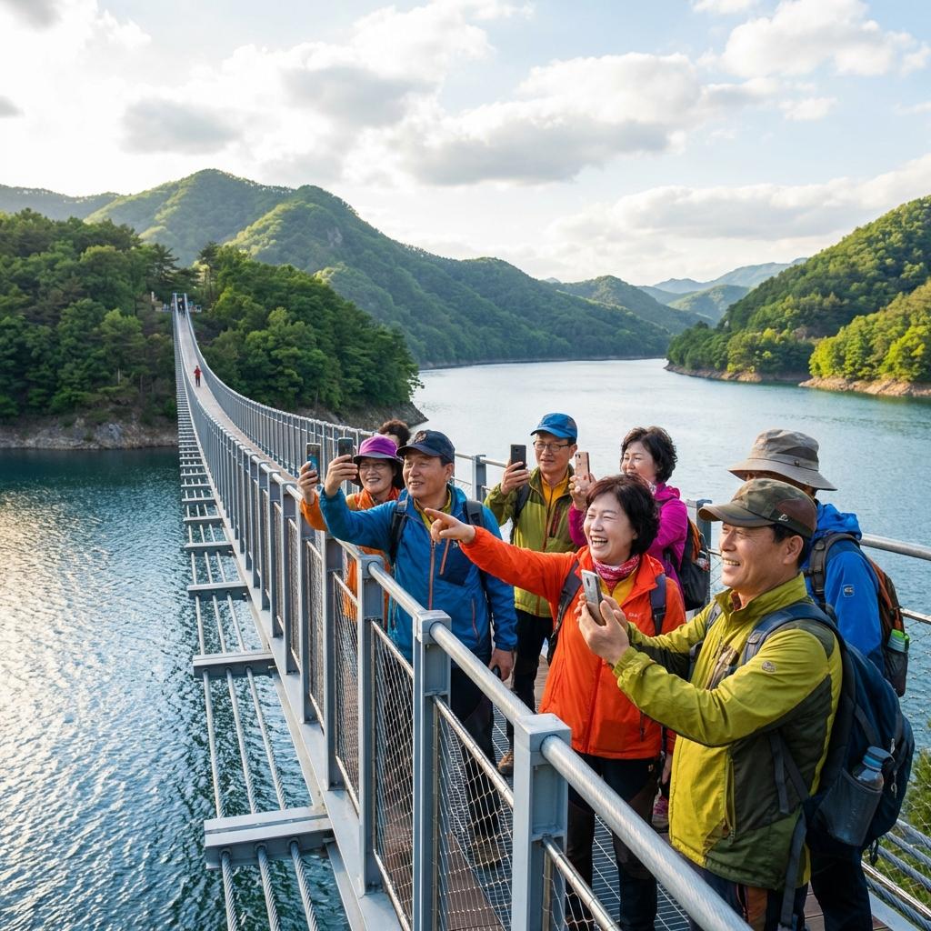 종댕이길 출렁다리 소요시간 및 난이도 상세