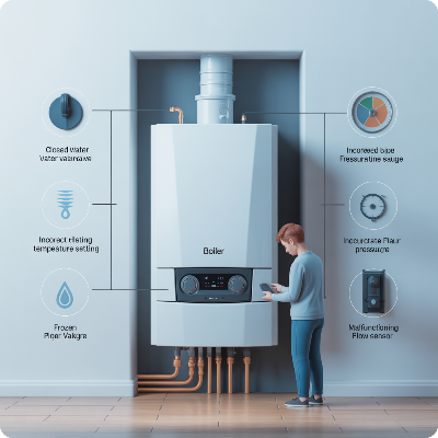 보일러 온수가 나오지 않을때 원인과 간단한 자가 조치방법 이미지