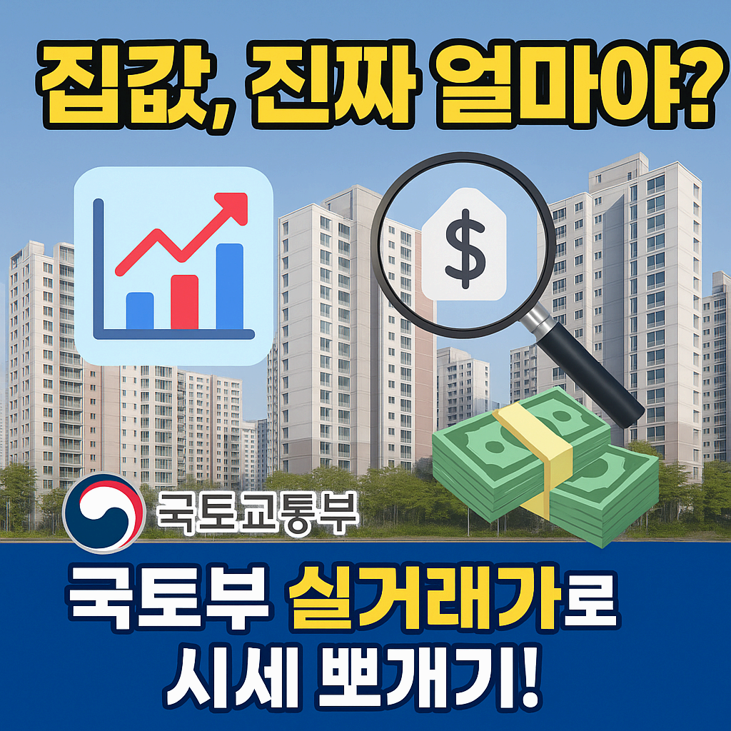 국토교통부 실거래가로 집값 진짜 파악하는 법!