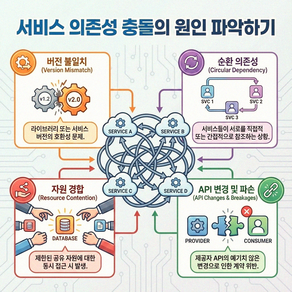 윈도우 서비스 의존성 충돌 문제 해결 가이드