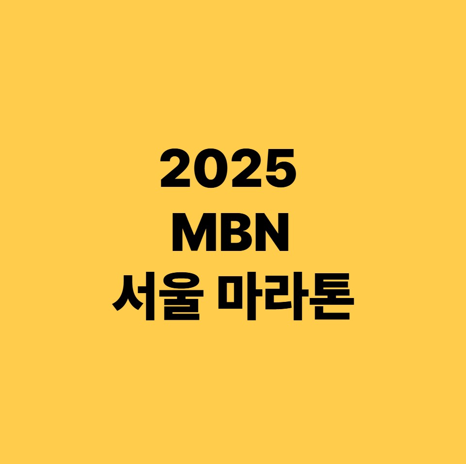 mbn 서울마라톤