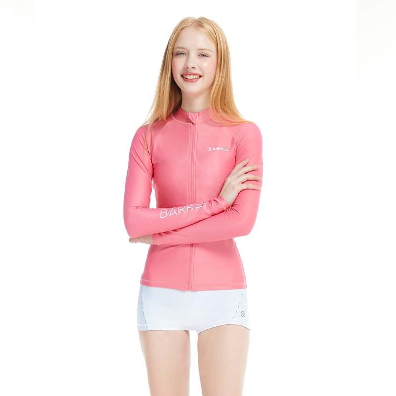 배럴 우먼 피하 집업 래쉬가드 로즈 BG2WWRG02RPK