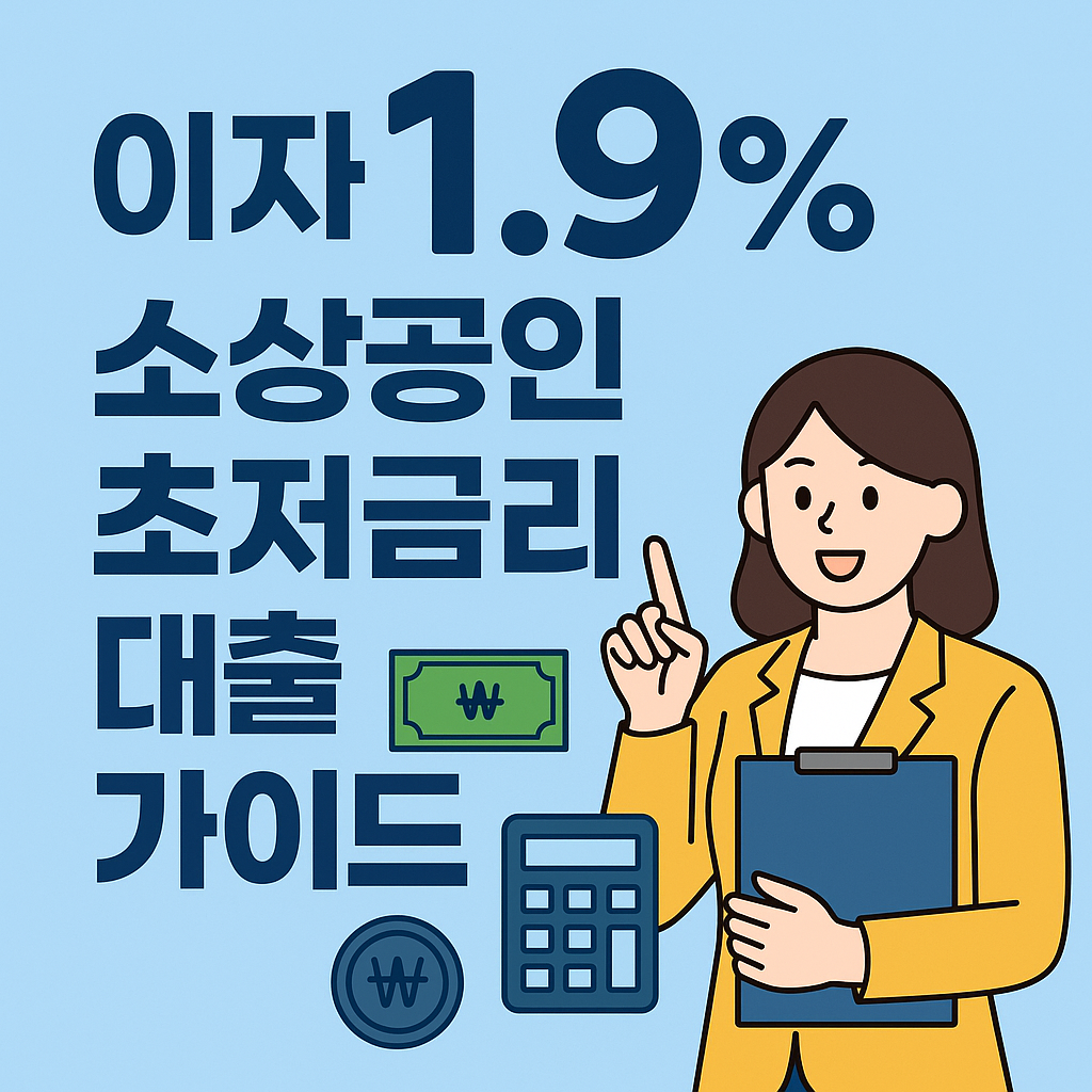 소상공인 초저금리 대출