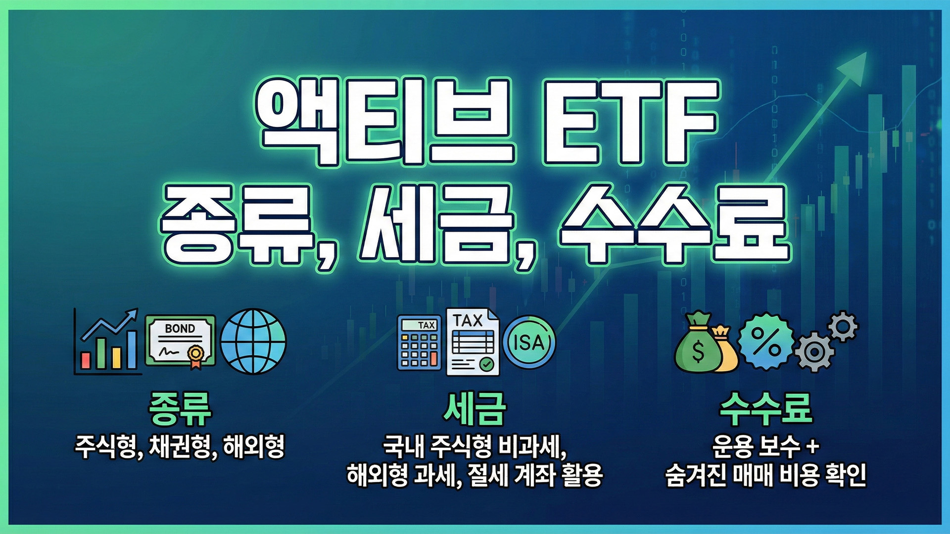 액티브 ETF 종류, 세금, 수수료 썸네일