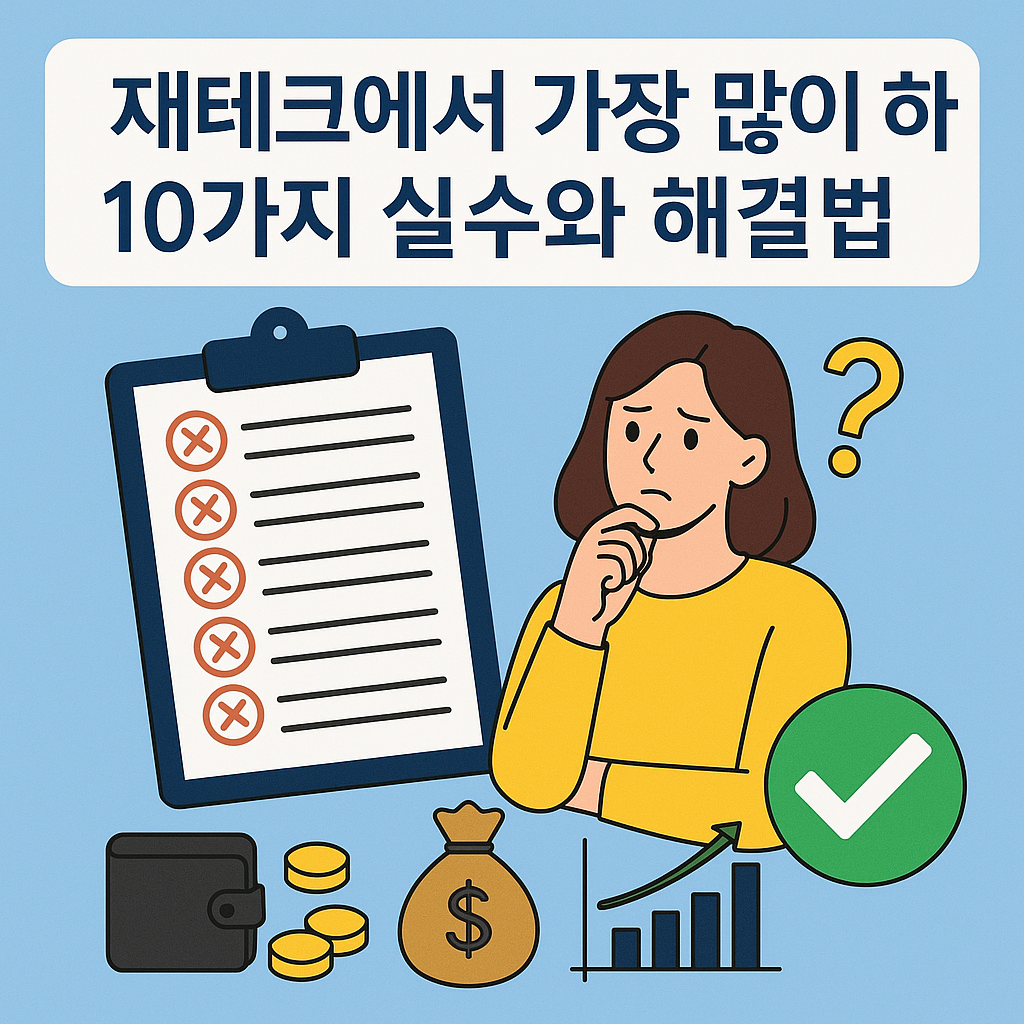 재테크에서 가장 많이 하는 10가지 실수와 해결법