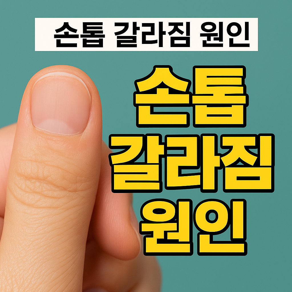 손톱 갈라짐 원인