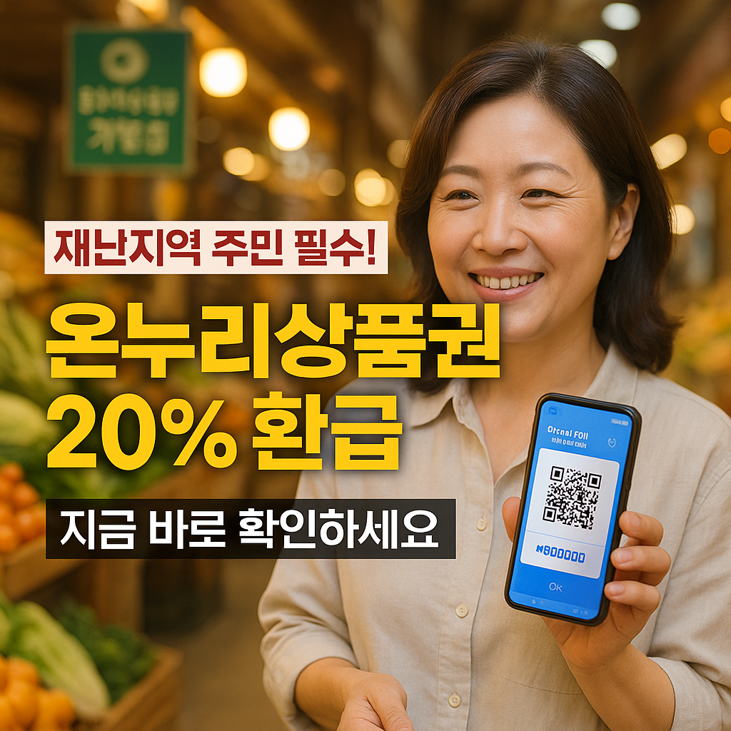 8월 24일 시작! 특별재난지역 20% 환급받기 (출처 : 중소벤처기업부)