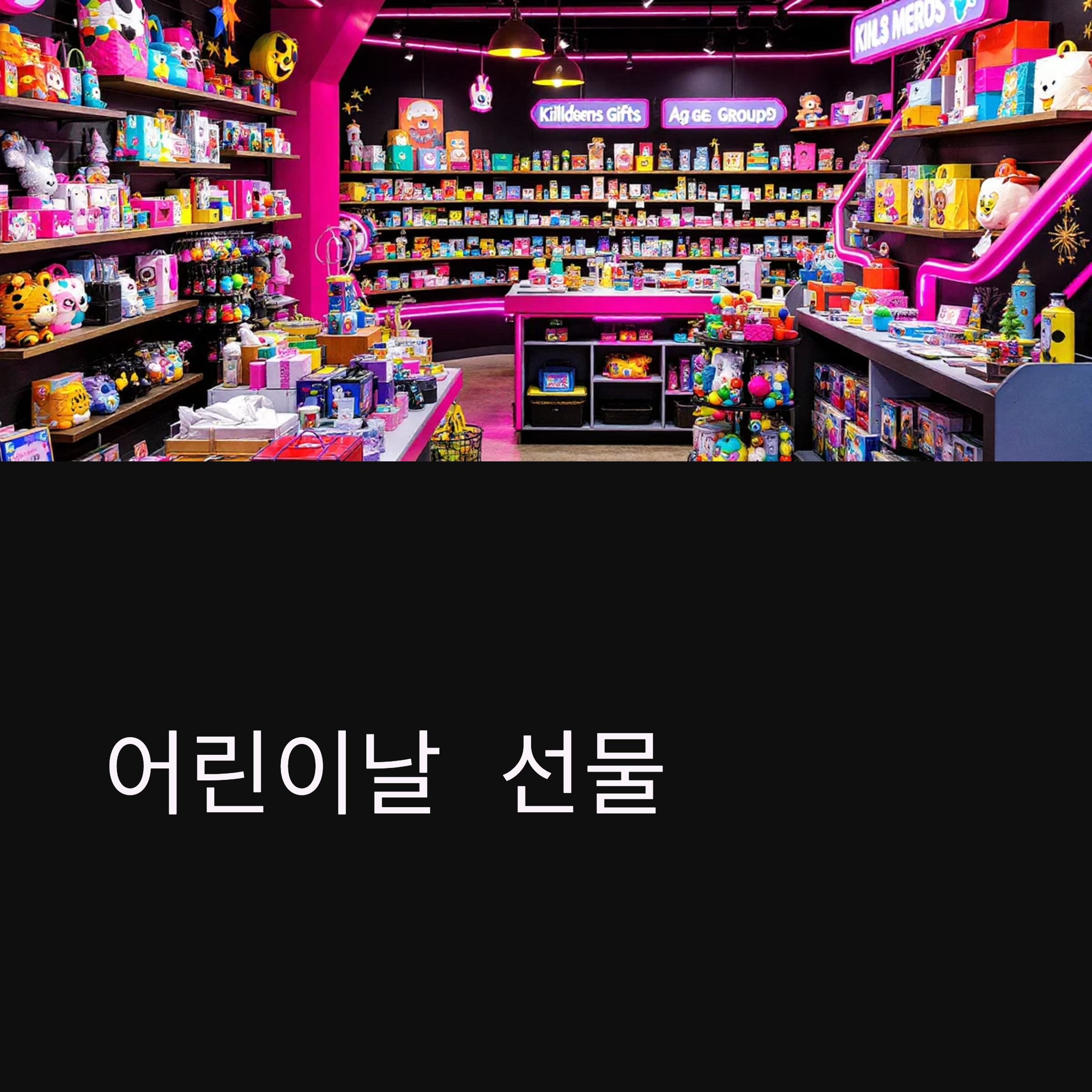 어린이날 선물 추천