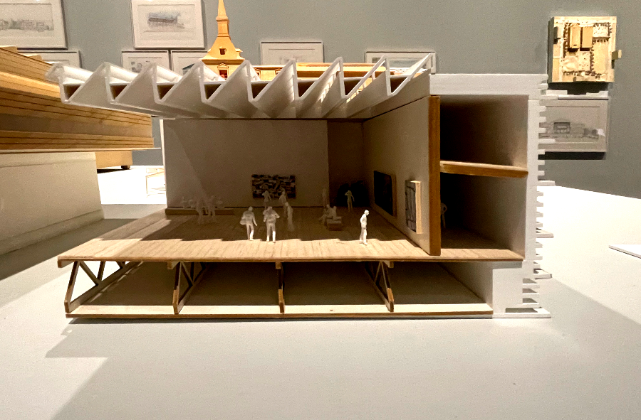 빌바오 미술관 단면