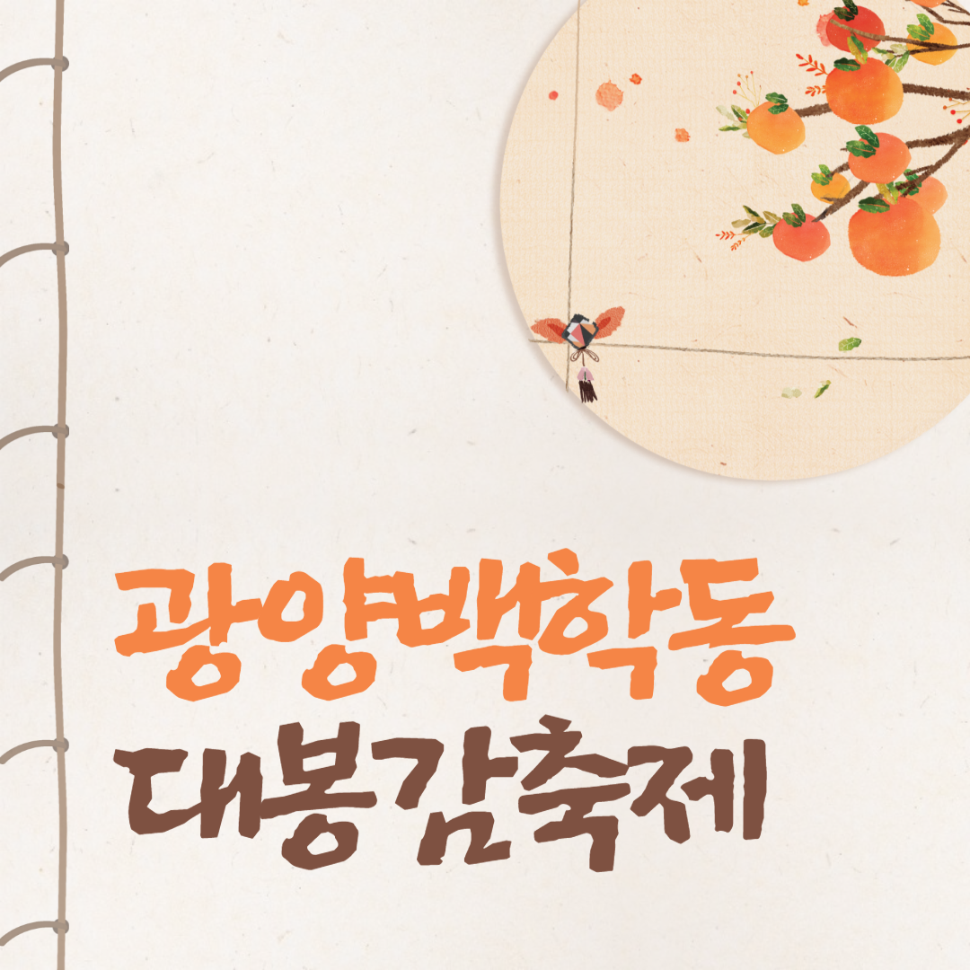 광양백학동대봉감축제 소개