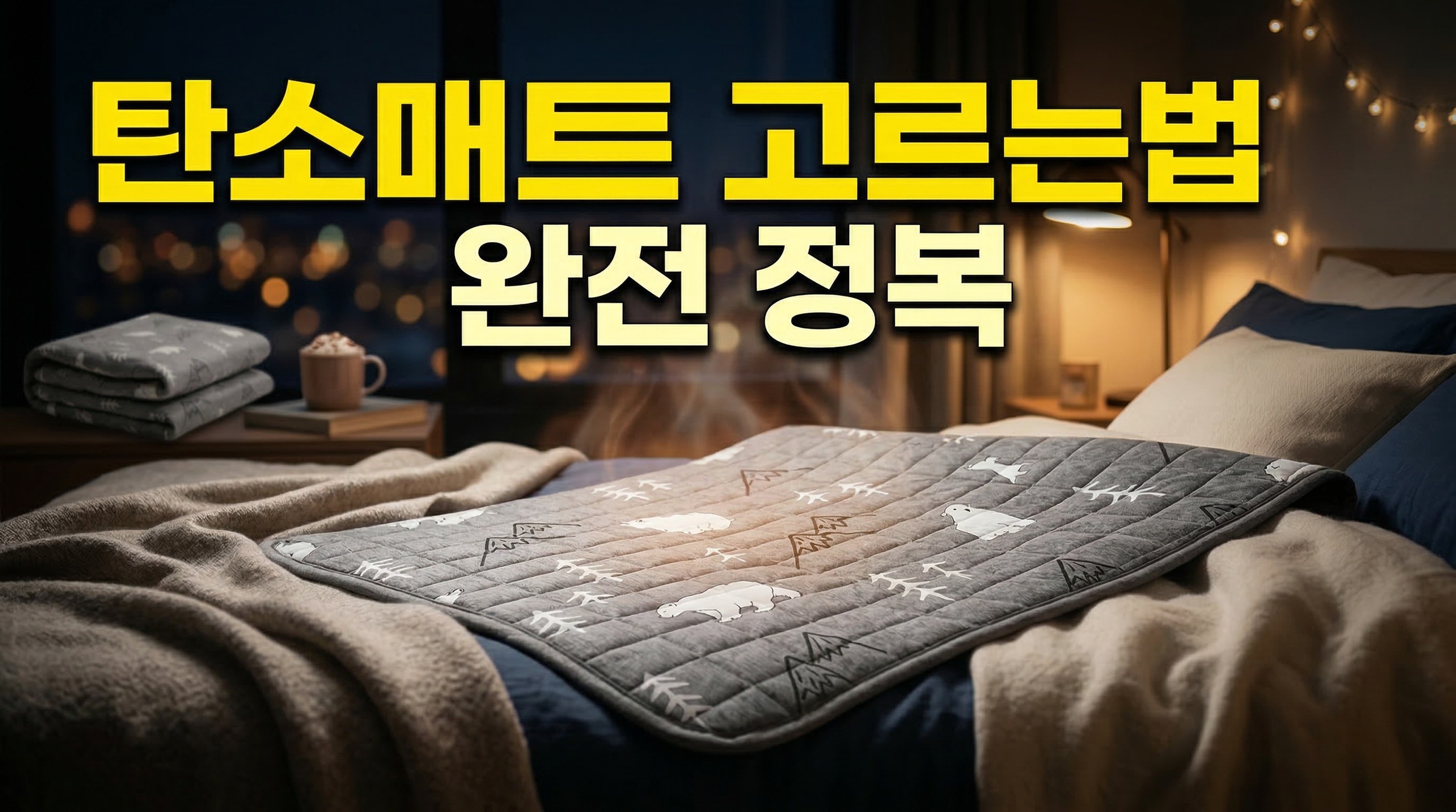 탄소매트 고르는법 구매 고민