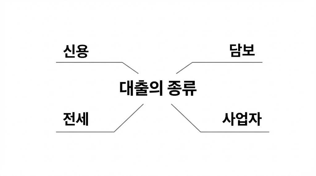 대출의 큰 그림 (마인드맵)