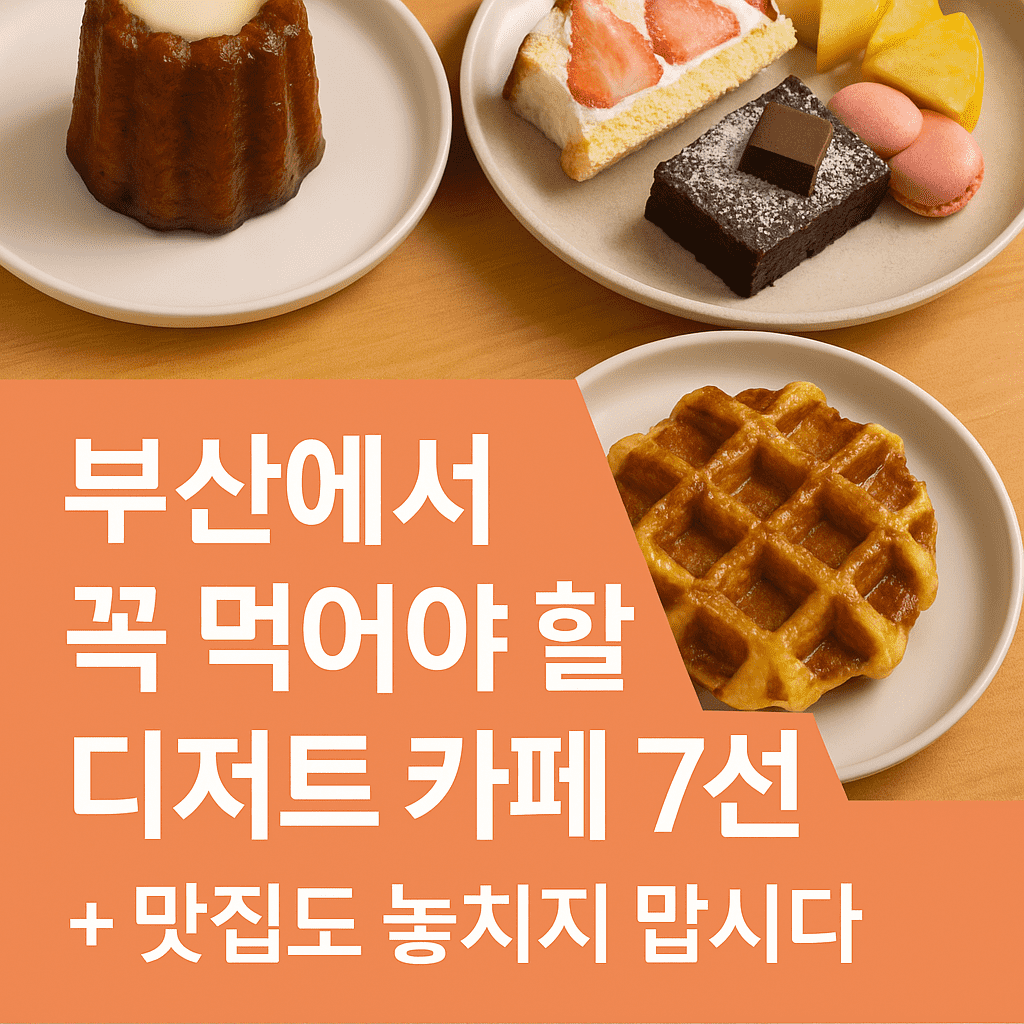 부산에서 꼭 먹어야 할 디저트 카페 7선 + 맛집도 놓치지 맙시다