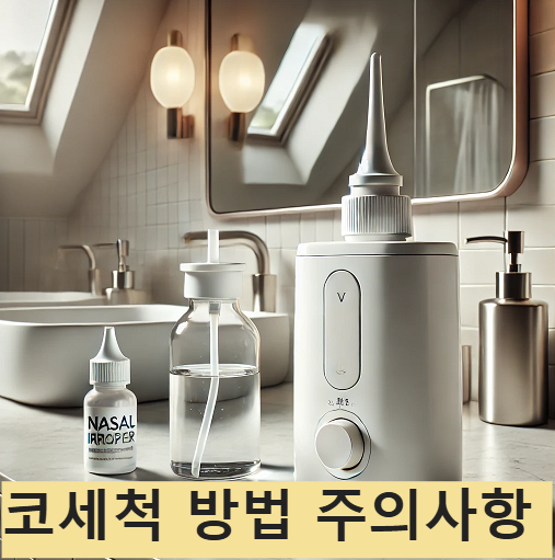 코세척 분말 코세척기 노즈스위퍼 주의사항