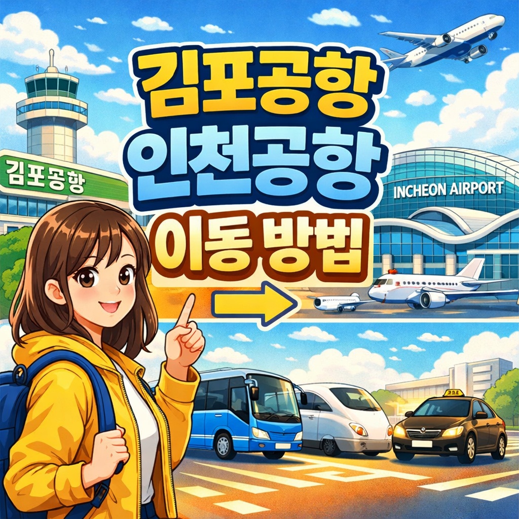 김포공항 인천공항 이동 방법, 무료 환승까지 제대로 아끼는 법