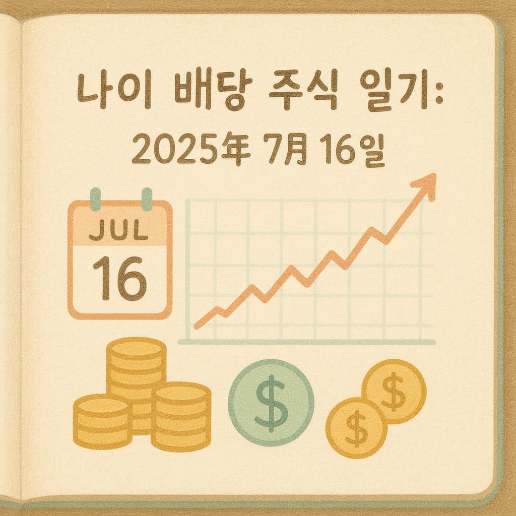 🗓️ 나의 배당 주식 일기: 2025년 7월 16일 😊
