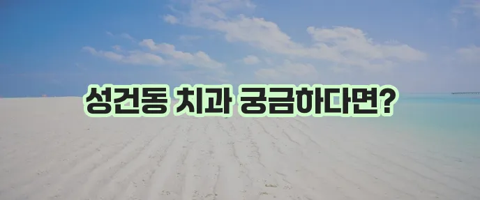 경주 성건동 충치 치료와 스케일링 잘하는 치과 TOP3는 바로 여기입니다!