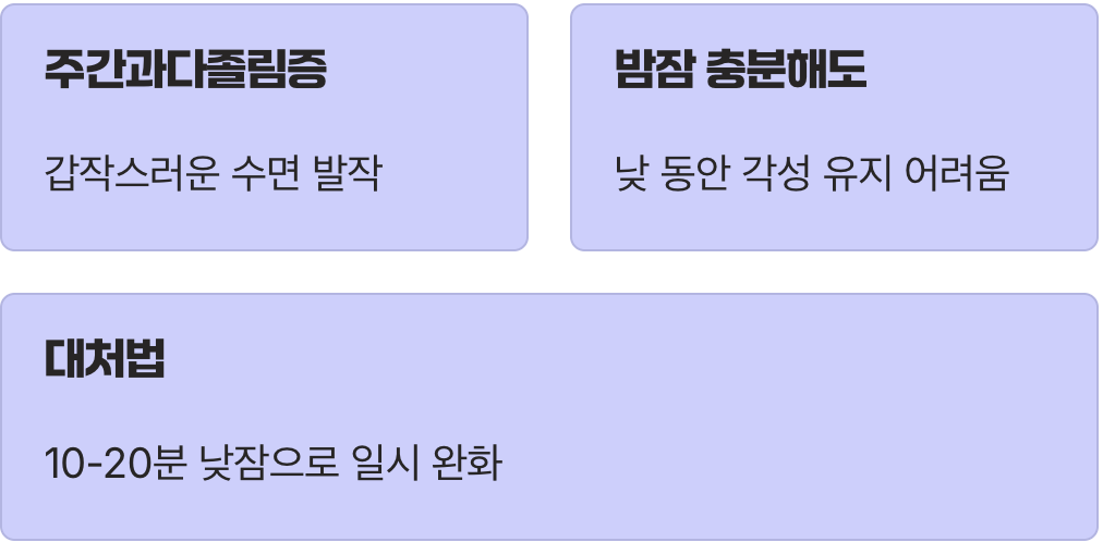 저항할 수 없는 잠의 습격