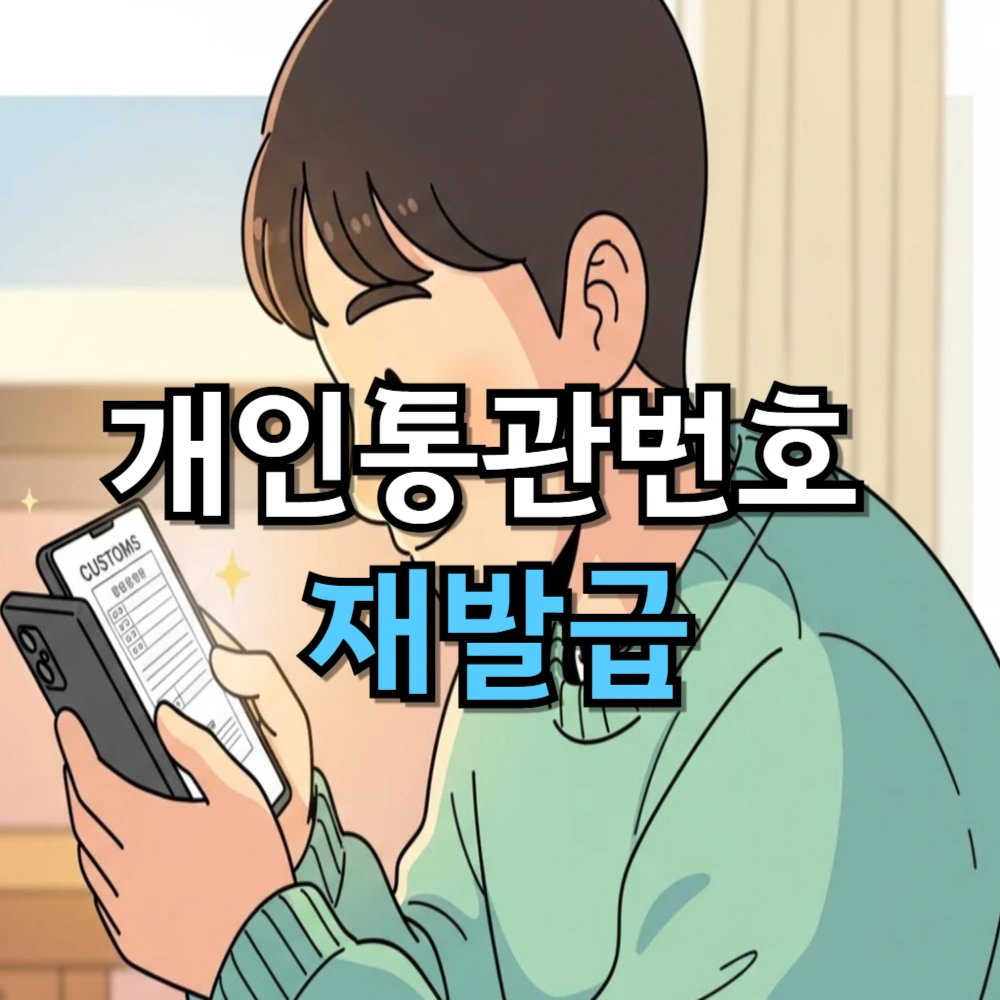 개인통관번호 재발급