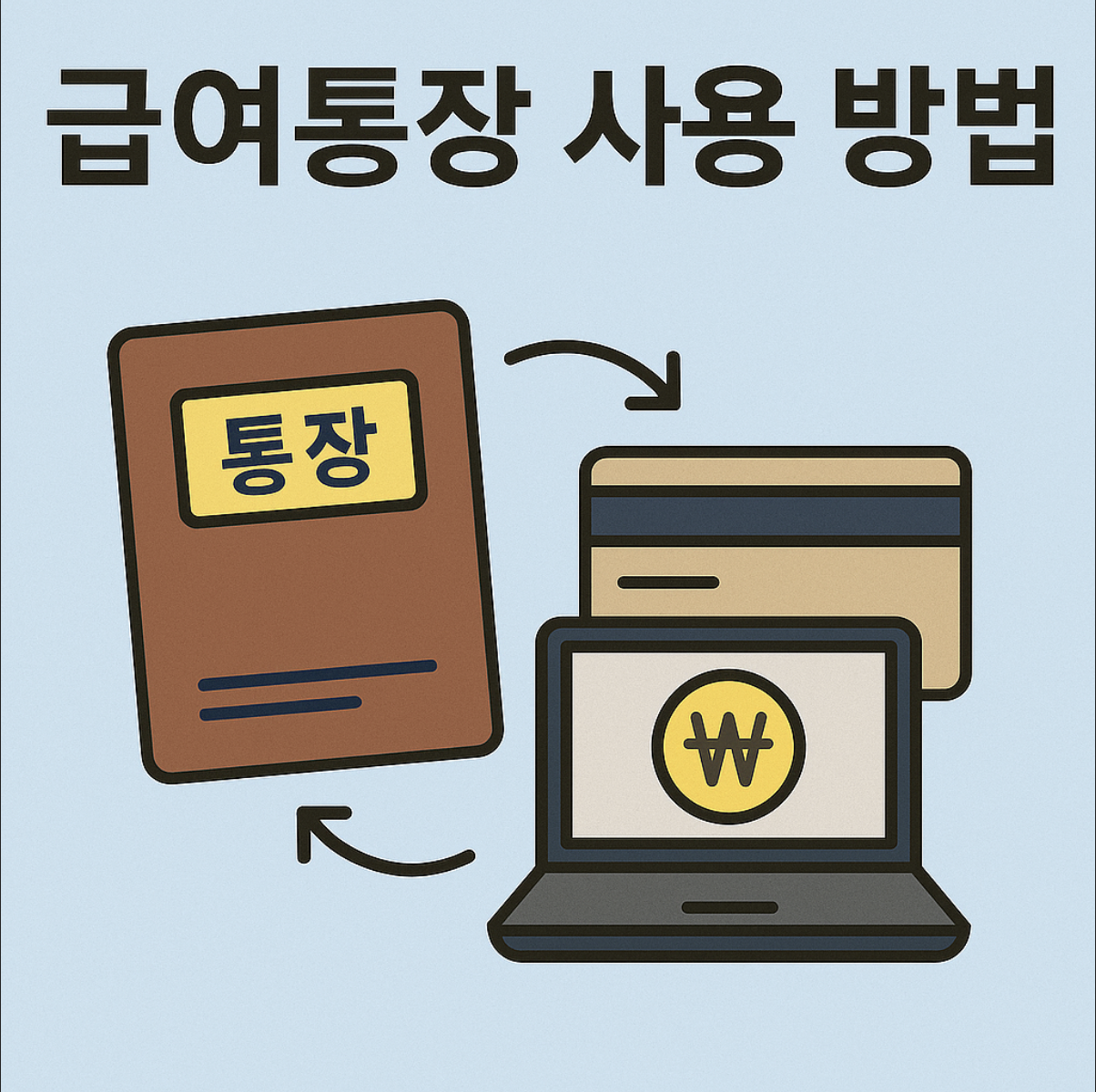 급여통장 사용방법