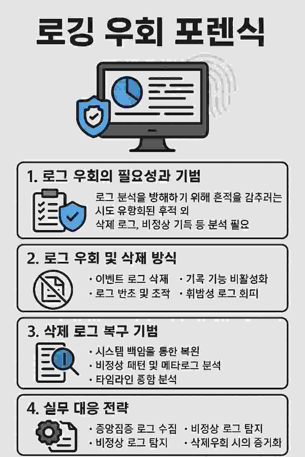 로깅 우회 포렌식 – 흔적 삭제와 복구 기법