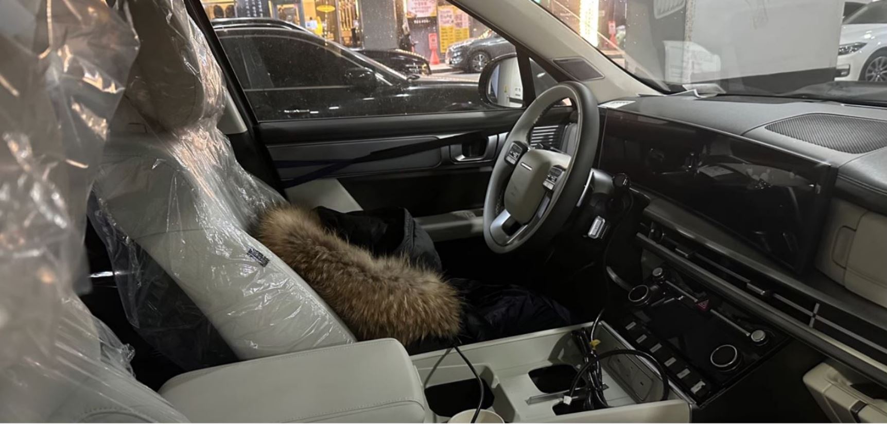 현대자동차 싼타페 풀체인지 위장막 테스트카