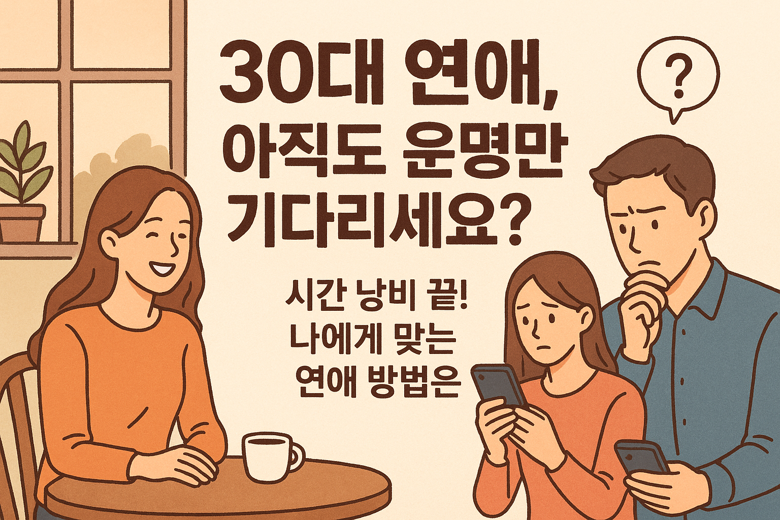 자만추 vs 인만추, 시간 낭비 끝! 30대 직장인을 위한 연애 성공 확률 높이는 비법
