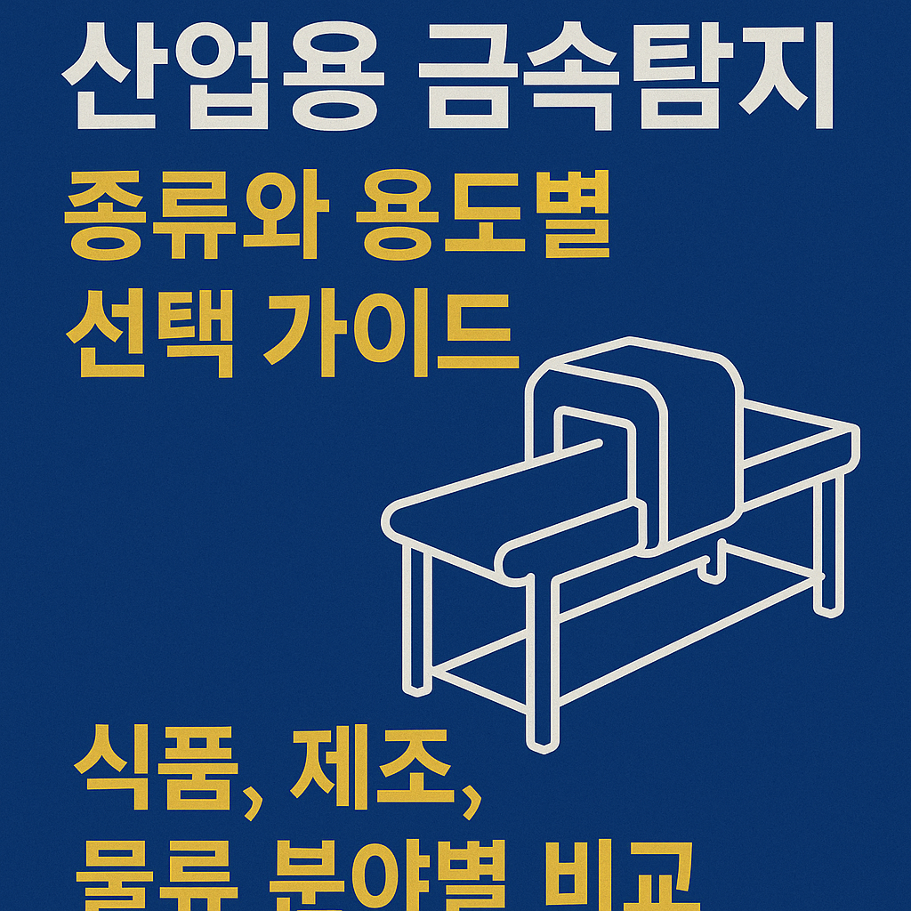 산업용 금속탐지기 종류와 용도별 선택 가이드 - 식품, 제조, 물류 분야별 비교
