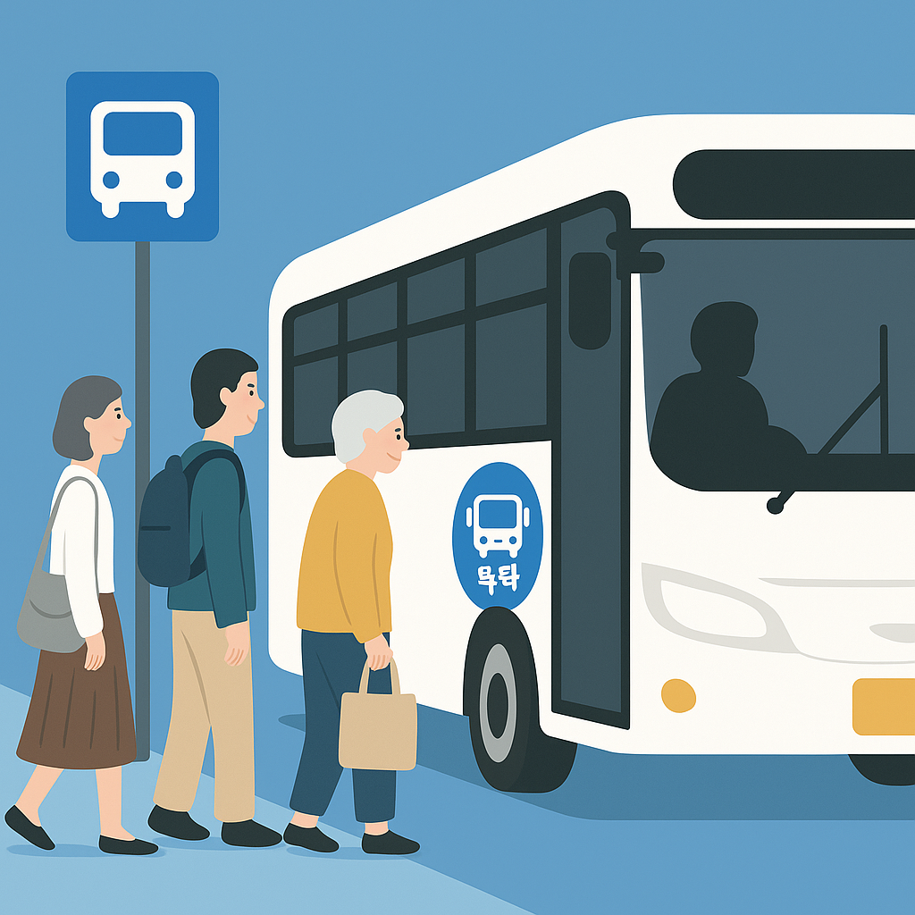 똑버스 정류장 사진