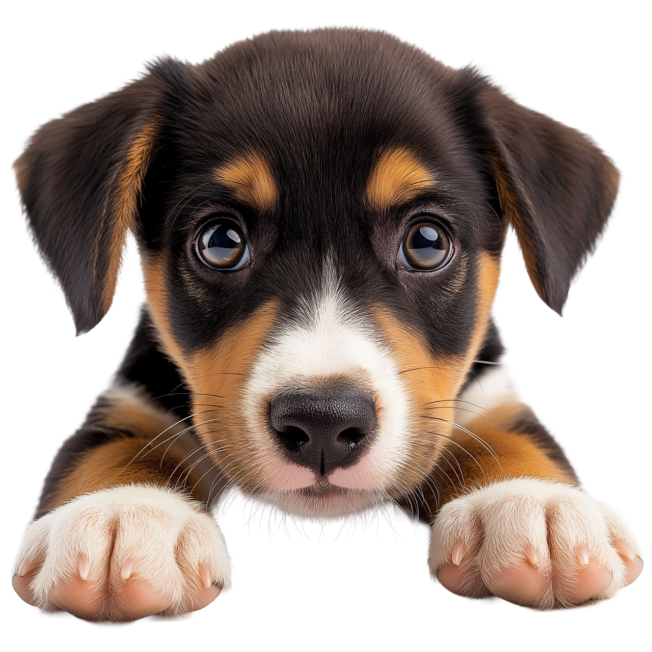 간식을 기다리는 강아지