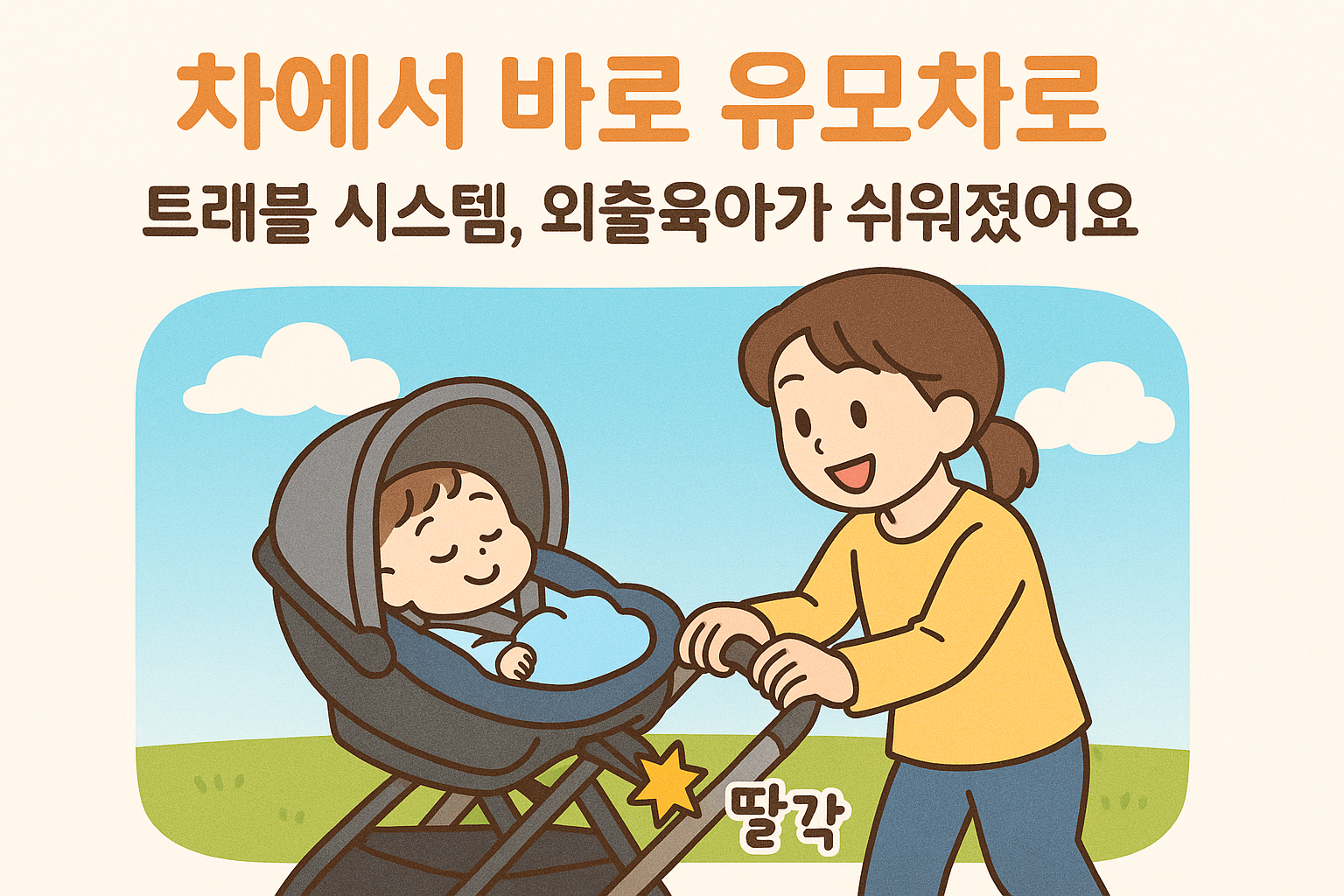 차에서 바로 유모차로! 트래블 시스템, 외출육아가 쉬워졌어요