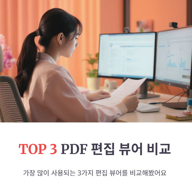 대중적인 PDF 편집 뷰어 TOP 3 비교