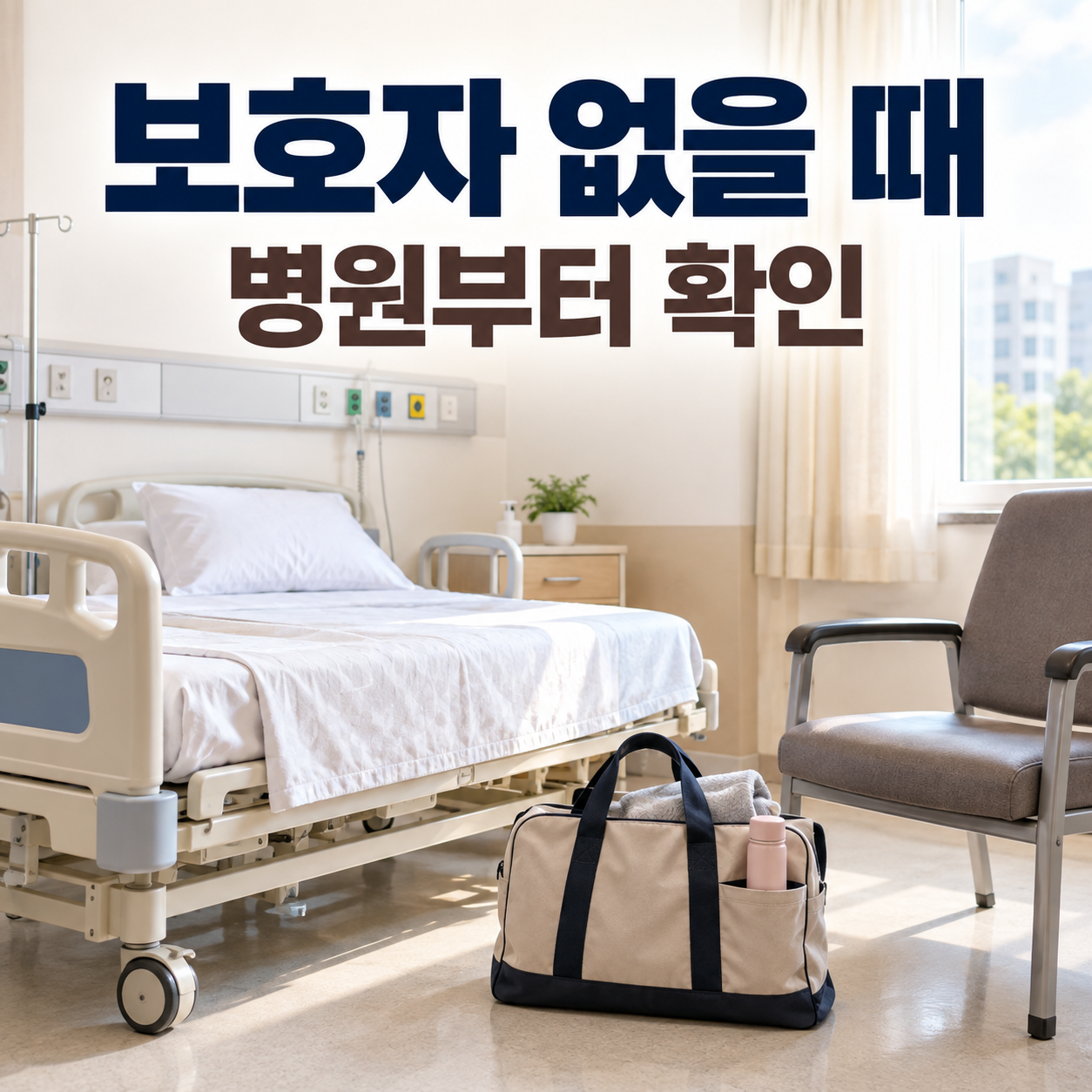 수술 보호자 없을 때 병원 확인 대표 이미지