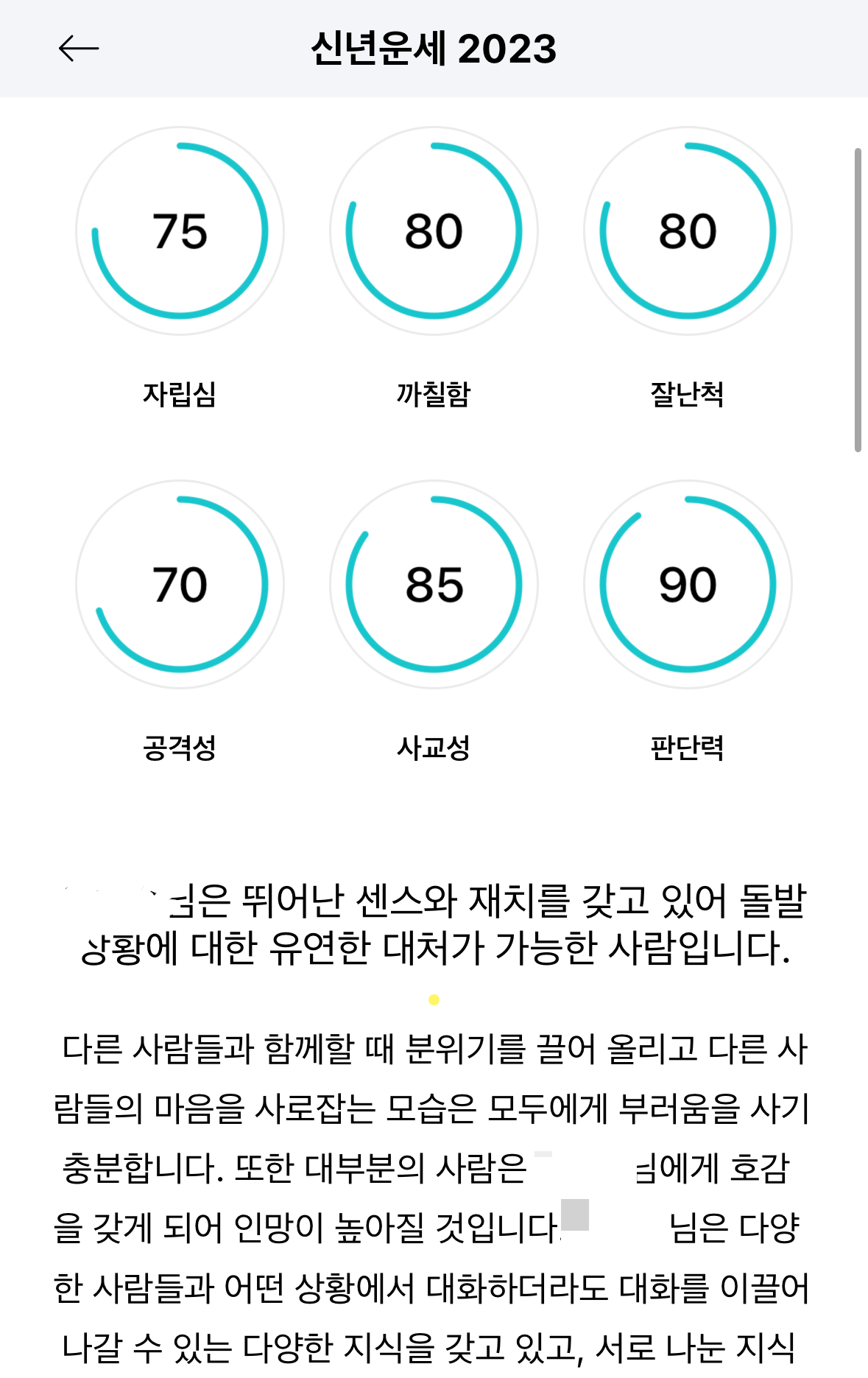 2023년 운세
