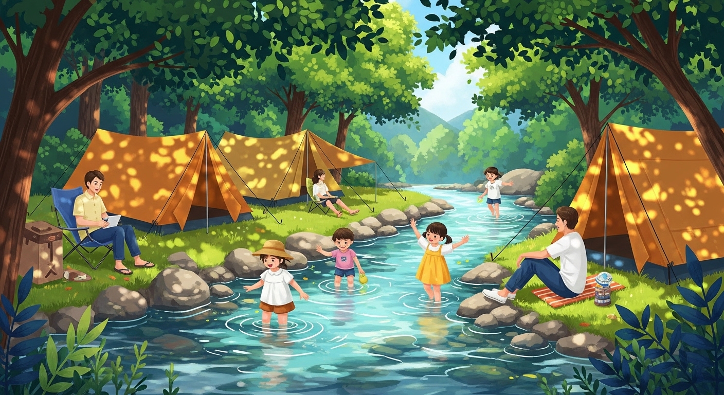 원한 계곡 캠핑 명소 BEST 8