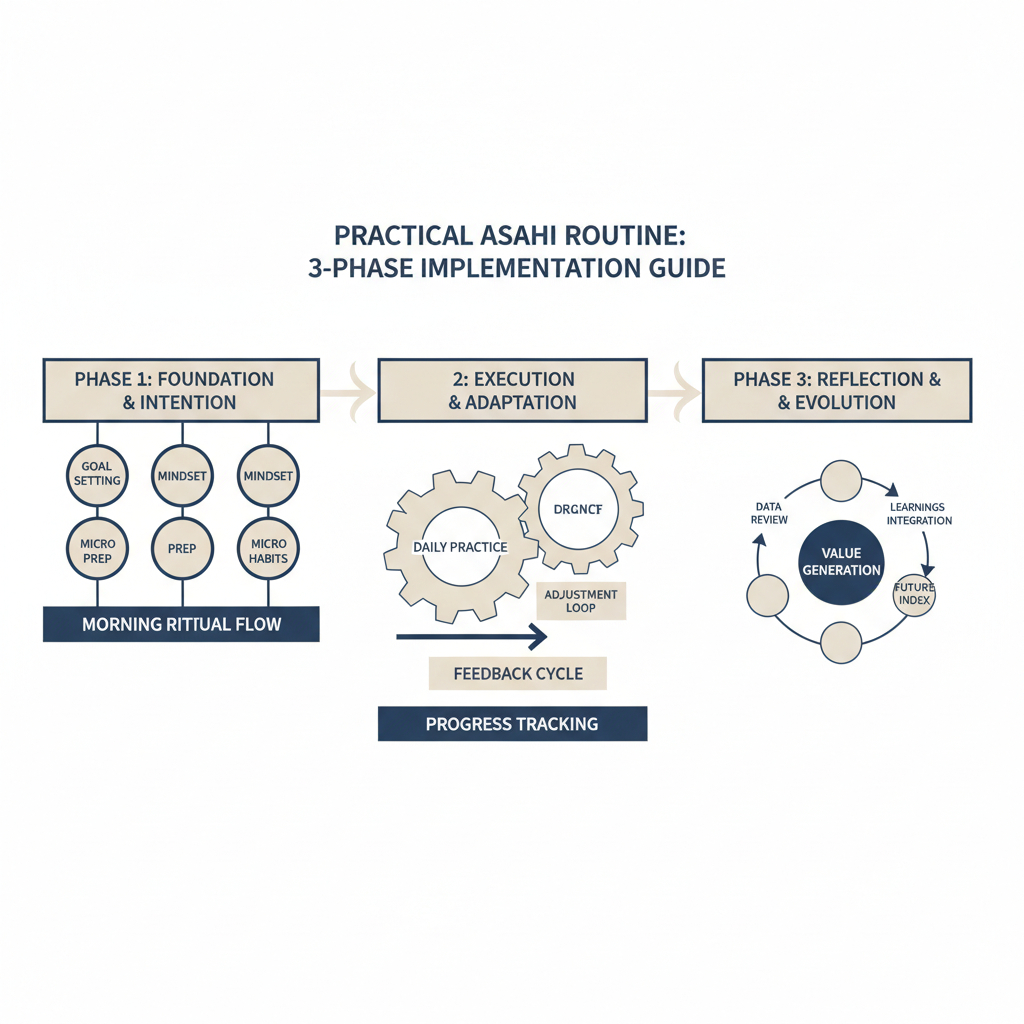 実践的な朝日ルーティン:3段階実装ガイド