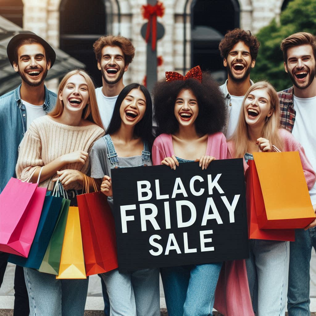 블랙 프라이데이 쇼핑 사진