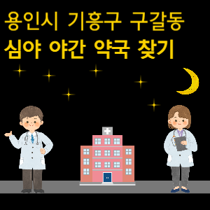 용인시 구갈동 심야 야간 약국 찾기