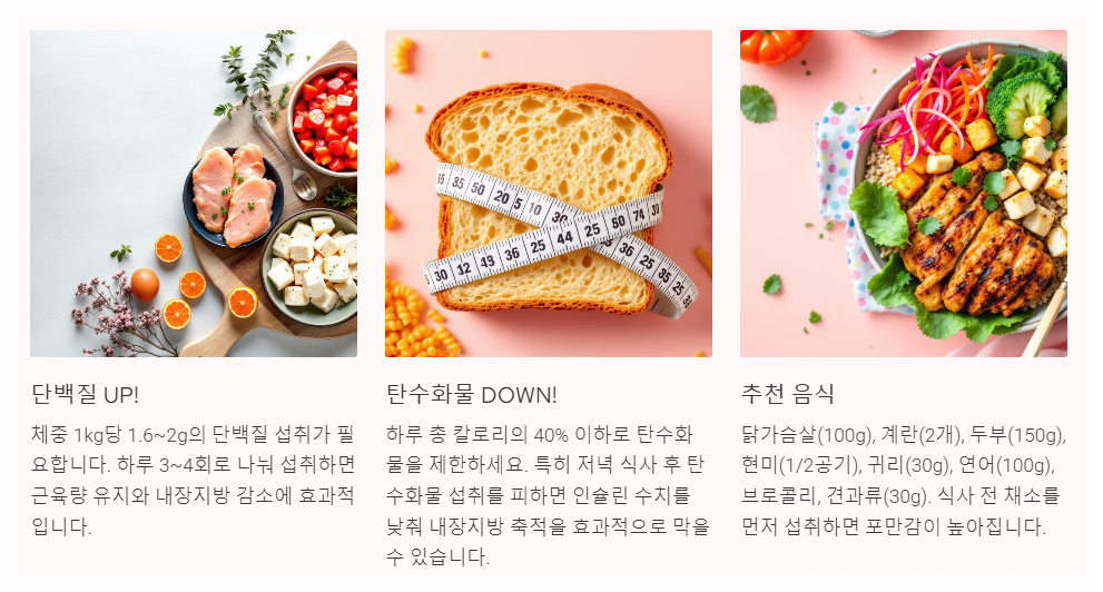 고단백 저탄수화물 식단