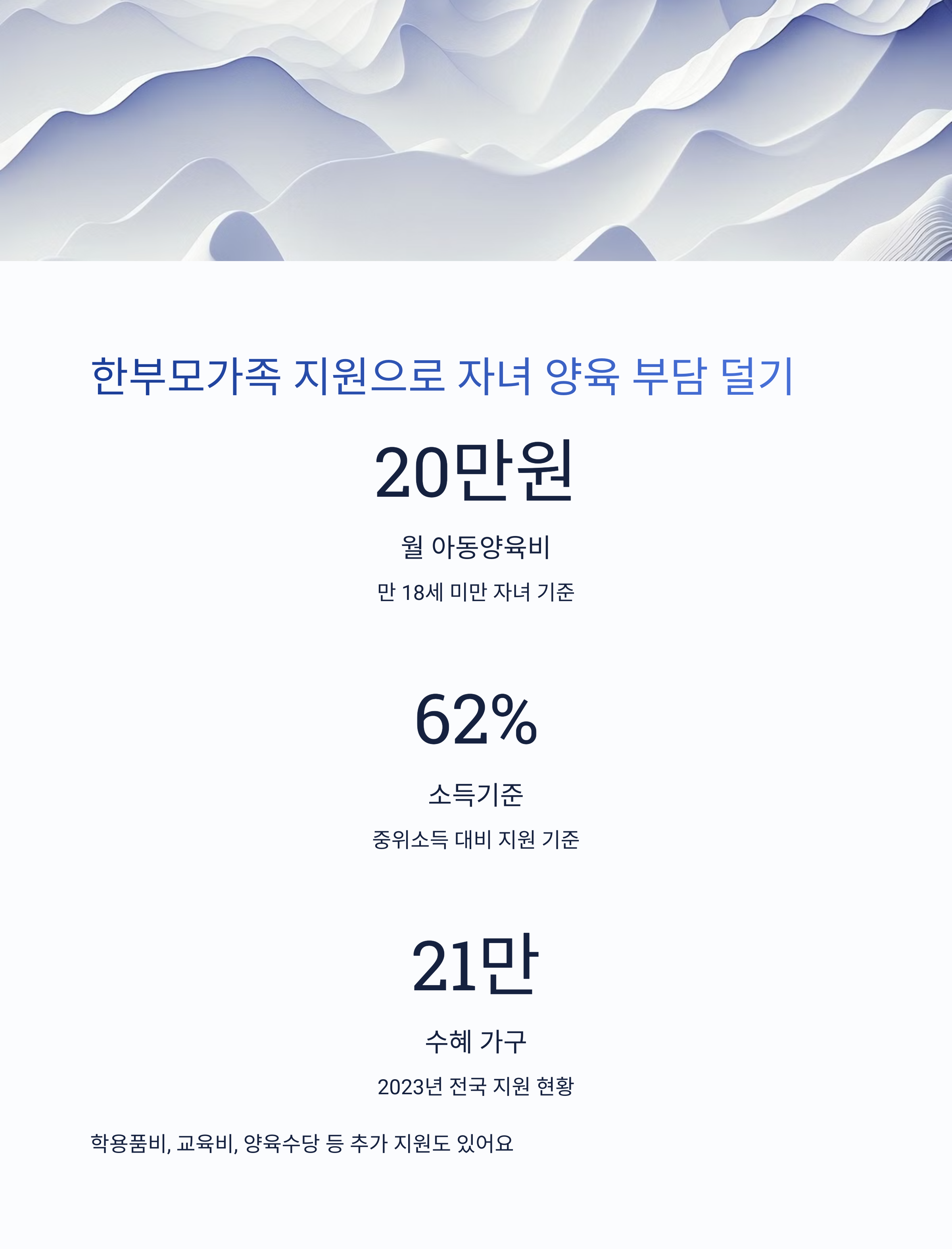 여성가장도 받을 수 있는 특별 지원제도 총정리