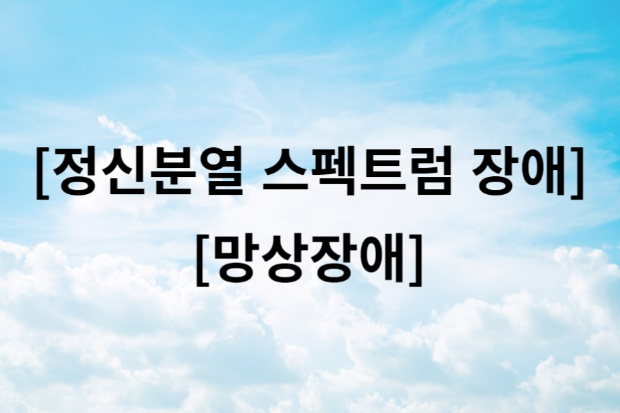 정신분열 스펙트럼 장애 망상장애