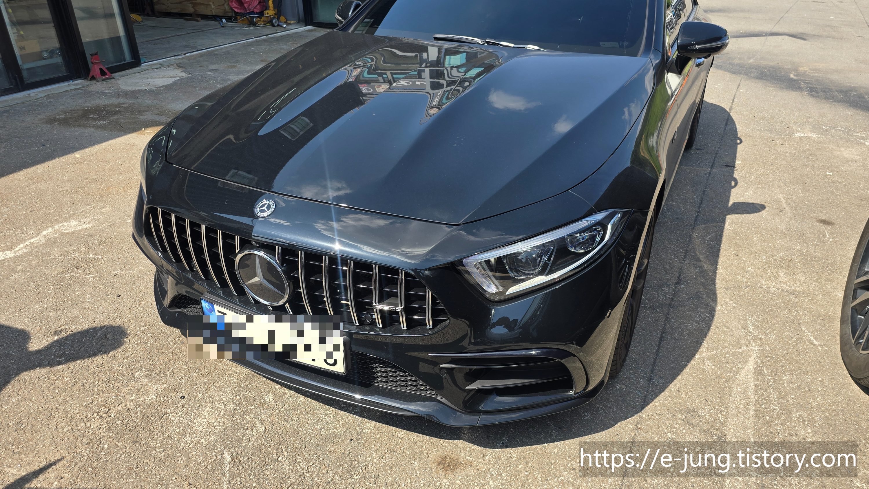 CLS53 AMG → 63AMG 프론트 범퍼 장착