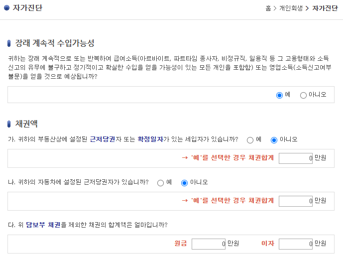 개인 회생 신청 자격 조건 절차 총정리